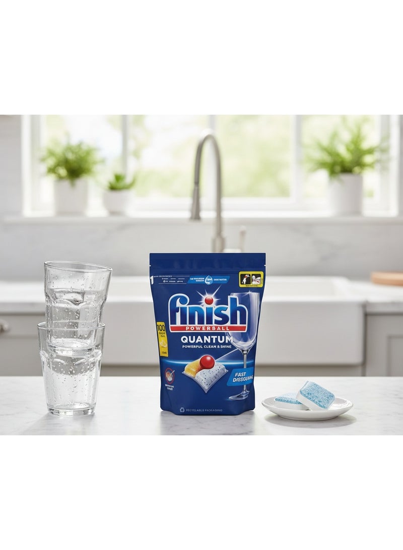 Finish All in 1 Powerball Quantum Dishwasher 100 Caps 1040g - Image 2